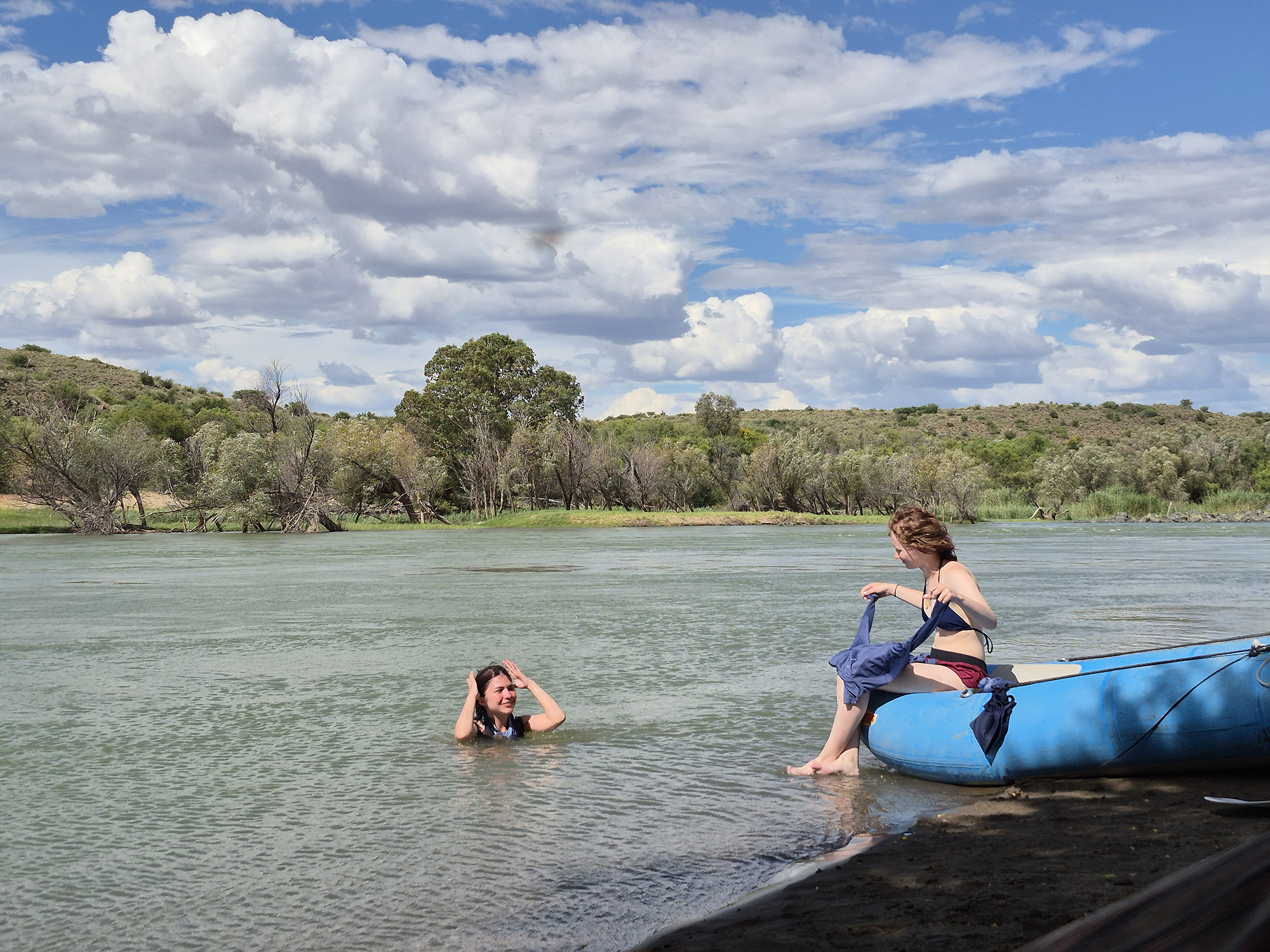 Photograph from a previous trip on the Orange River.